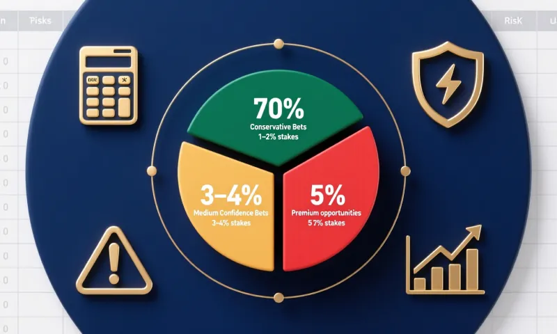 Financial bankroll management strategy chart showing bet allocation percentages and stake sizing for profitable Brentford betting approach