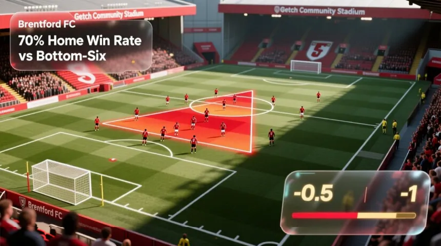 Brentford home stadium tactical analysis showing 70% win rate and handicap strategies